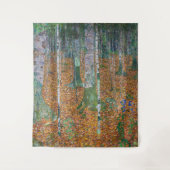 Tenture Forêt de bouleaux | Gustav Klimt | (Devant)