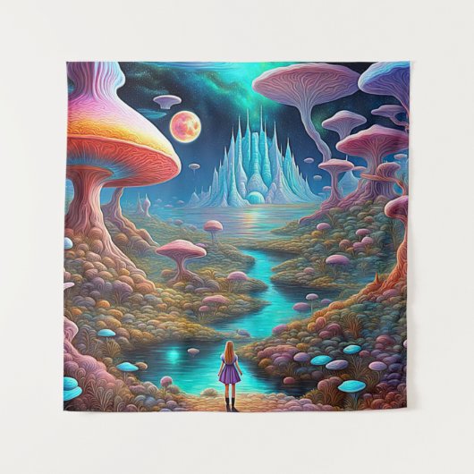 Tenture Forêt de champignons (Devant)