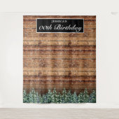 Tenture Forêt de neige noire Arrière - plan photo (Devant)