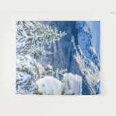 Tenture Forêt de Poudre // Blue Snow Casquette Mountain (Devant (Horizontal))