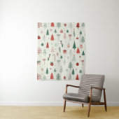 Tenture Forêt de vacances scandinave (En situation)