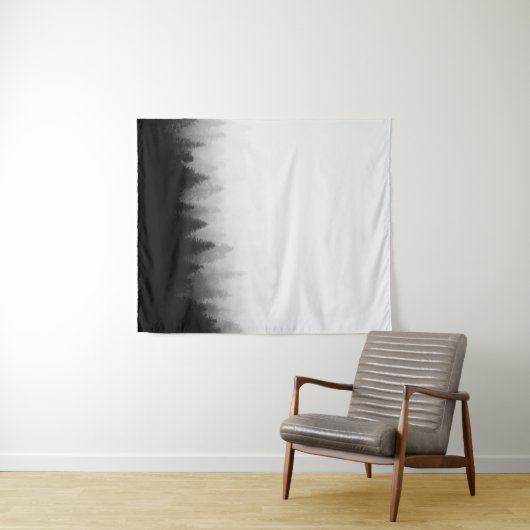 Tenture Forêt d'épinette dans le brouillard (En situation (horizontale))