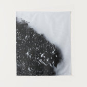 Tenture Forêt d'épinette noire et blanche et neige (Devant)