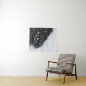 Tenture Forêt d'épinette noire et blanche et neige (En situation (horizontale))