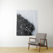 Tenture Forêt d'épinette noire et blanche et neige (En situation)