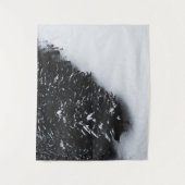 Tenture Forêt d'épinette noire et blanche et neige (Devant)