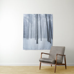 Tenture Forêt d'hiver congelée