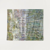 Tenture forêt d'hiver peinture aquarelle (Devant (Horizontal))