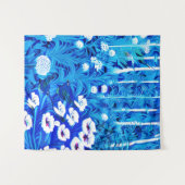 Tenture Forêt d'Imaginaires avec fleurs et oiseaux (Devant (Horizontal))