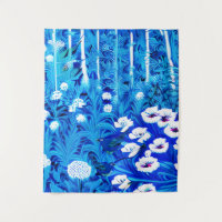 Forêt d'Imaginaires avec fleurs et oiseaux