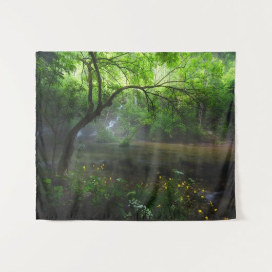 Tenture Forêt enchantée et cascade (Devant (Horizontal))