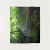 Tenture Forêt enchantée et cascade (Devant)