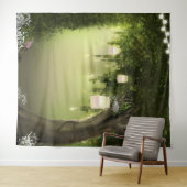 Tenture Forêt Enchantée Fond de Bois Rustique de Chêne (En situation (horizontale))