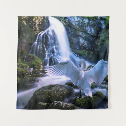 Tenture Forêt Enchantée - Nature Calme Paysage (Devant)