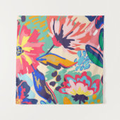 Tenture Forêt et rose (Devant)