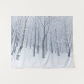 Tenture Forêt gelée couverte de neige en hiver (Devant (Horizontal))