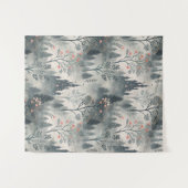 Tenture Forêt humide enchantée avec Château foncé - Ethéal (Devant (Horizontal))