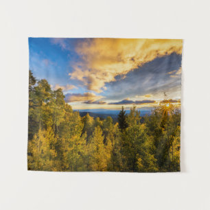 Tenture Forêt nationale de Santa Fe au coucher du soleil e