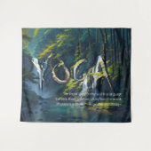 Tenture Forêt naturelle YOGA Texte caché Reiki Citations p (Devant (Horizontal))