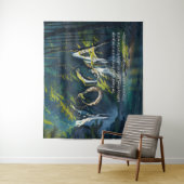 Tenture Forêt naturelle YOGA Texte caché Reiki Citations p (En situation)