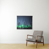 Tenture Forêt Northern Lights (En situation (horizontale))
