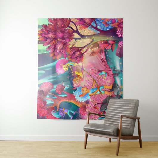 Tenture Forêt Troll (En situation)