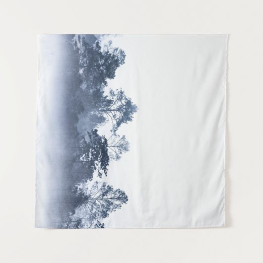 Tenture Forêt tropicale, silhouette brumeuse, Thaïlande (Devant (Horizontal))