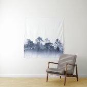 Tenture Forêt tropicale, silhouette brumeuse, Thaïlande (En situation)