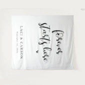 Tenture Forever commence ici - Bannière Mariage personnali (Devant (Horizontal))