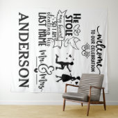 Tenture Forever débute ici - Accueil du jour de mariage (En situation (horizontale))