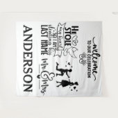 Tenture Forever débute ici - Accueil du jour de mariage (Devant (Horizontal))