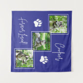 Tenture Forever Loved Blue Dog Memorial photo Collage (Devant (Horizontal))