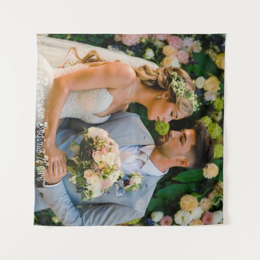 Tenture #ForeverBeginsHereTapestry (Devant (Horizontal))