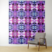 Tenture Formas se misturando do azul claro ao rose. (En situation)