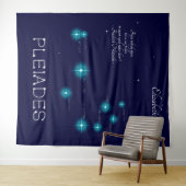 Tenture Formation d'étoiles des Pléiades dans l'hémisphère (En situation (horizontale))