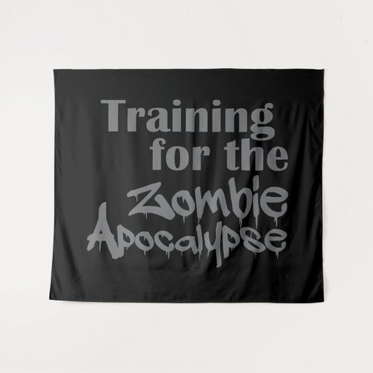Tenture Formation Pour Zombie Apocalypse Drôle (Devant (Horizontal))