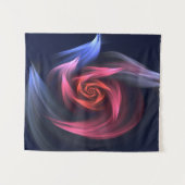 Tenture Forme De Vortex Abstrait Rouge Et Bleu (Devant (Horizontal))