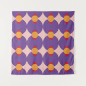 Tenture Forme géométrique design motif rétro abstrait vint (Devant (Horizontal))