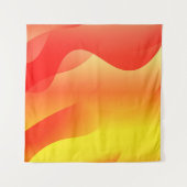 Tenture Forme géométrique d'onde avec dégradé bleu abstrai (Devant (Horizontal))