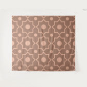 Tenture Forme géométrique rose poudré Mousse Mocha Moderne (Devant (Horizontal))