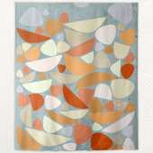 Tenture Formes Abstraites orange