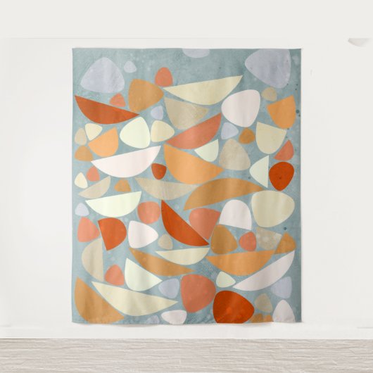 Tenture Formes Abstraites orange (Devant)
