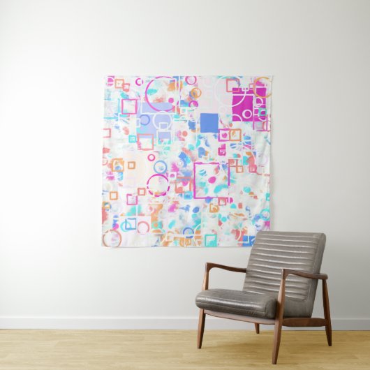 Tenture Formes géométriques Abstraites (En situation (horizontale))