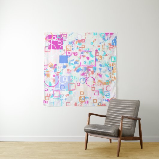 Tenture Formes géométriques Abstraites (En situation)