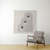 Tenture formes géométriques Abstraites du milieu du siècle (En situation)