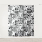 Tenture formes géométriques modernes Abstraites rayées (Devant)