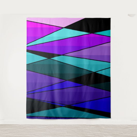 Tenture formes géométriques modernes Abstraites triangles (Devant)