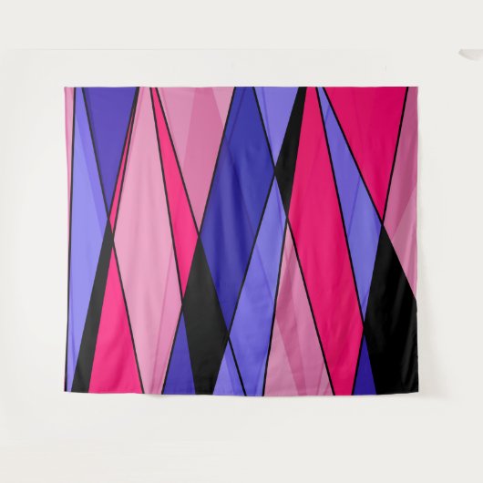 Tenture formes géométriques modernes Abstraites triangles (Devant (Horizontal))