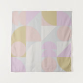 Tenture Formes géométriques modernes dans les pastels d'hi (Devant (Horizontal))