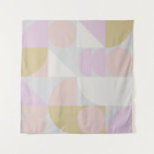 Tenture Formes géométriques modernes dans les pastels d'hi (Devant)
